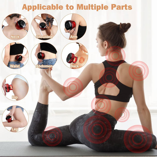 π₯ 3-in-1 Smart Electric Cupping Therapy Massager πββοΈ | Rechargeable Gua Sha Massage Device with Adjustable Suction, Heating & Red Light Therapy π΄ | 12 Modes for Neck, Back & Shoulders