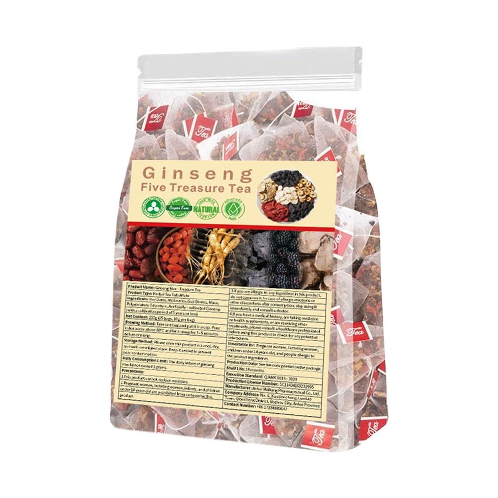 Missfeel Five Treasure Ginseng Tea for Men – Energy & Stamina Support (30 Tea Bags)