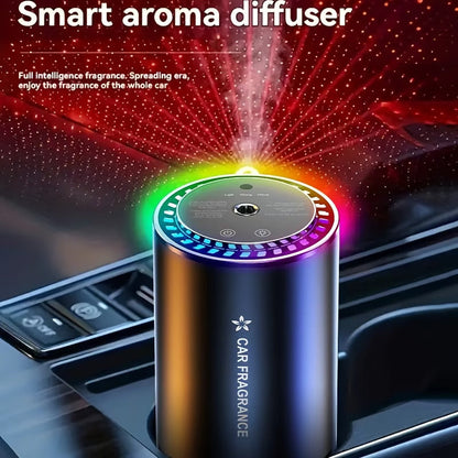 🚗 Smart Car Fragrance Diffuser with LED Light – Automatic Car Perfume & Oil Aroma Diffuser | Luxury Scent, Silent, Refillable