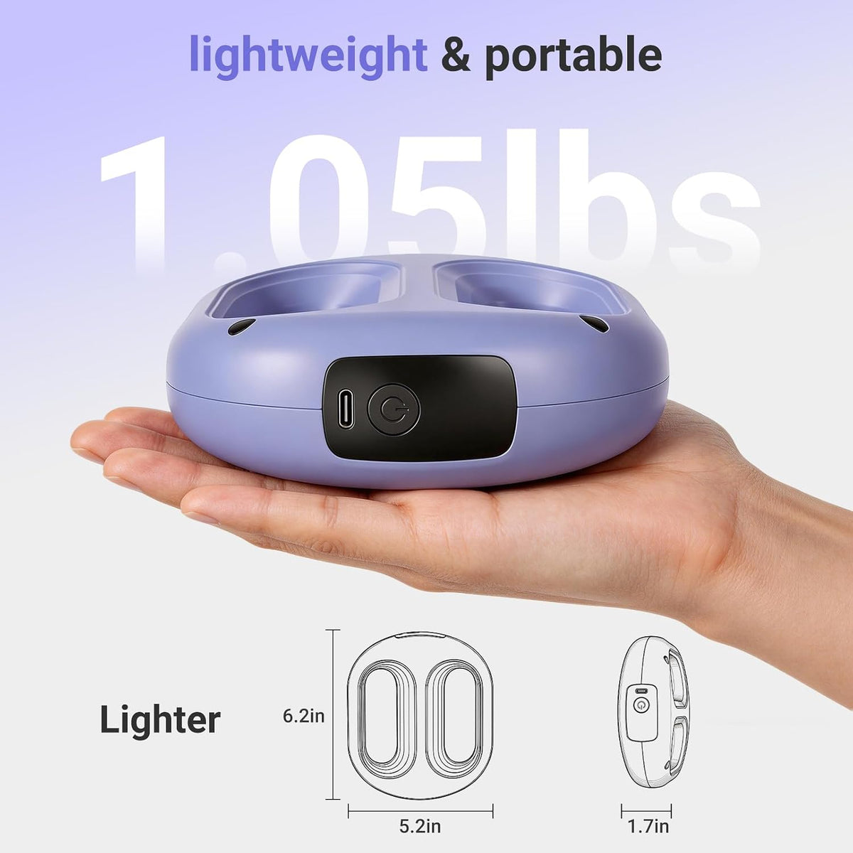 🔥 Cordless Vibration Massage Plate with Adjustable Belt 💆‍♀️ | 8 Modes, USB-C Rechargeable, Portable Body Massager for Waist, Hips & Legs ✨