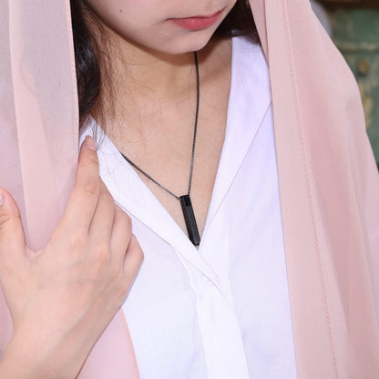 Islamic Ayat ul Kursi Bar Pendant Necklace