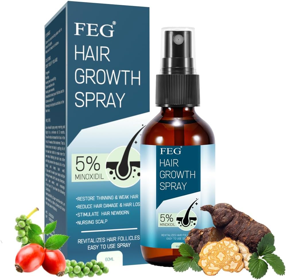 FEG Hair Growth Spray Plus Derma Roller