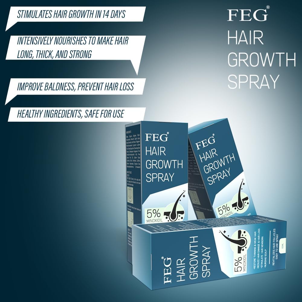 FEG Hair Growth Spray Plus Derma Roller