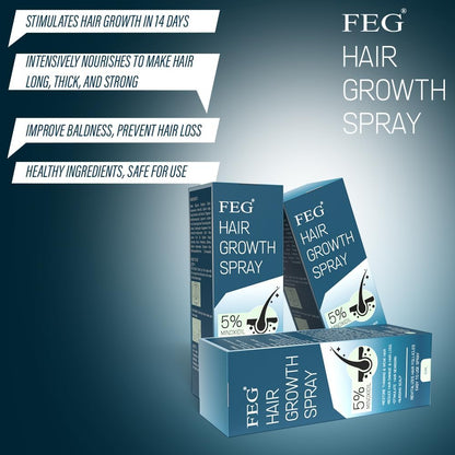 FEG Hair Growth Spray Plus Derma Roller