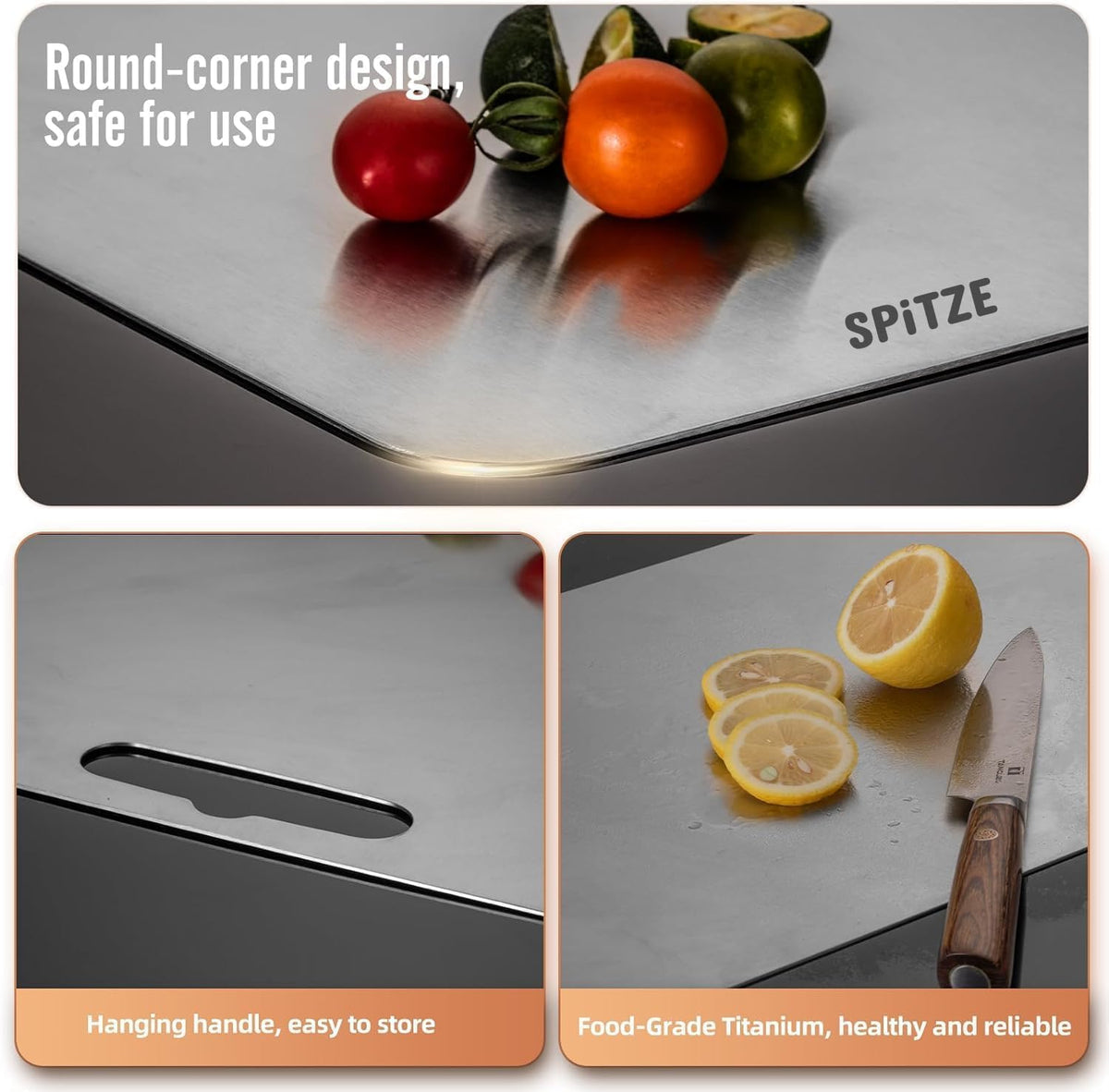 Stainless Steel Chopping Board for Kitchen