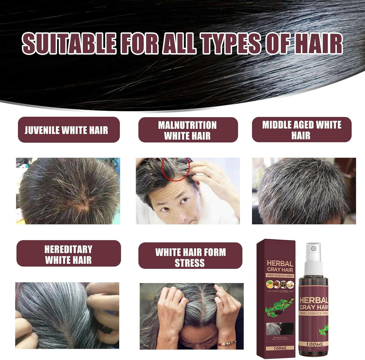 Herbal Gray Hair Spray