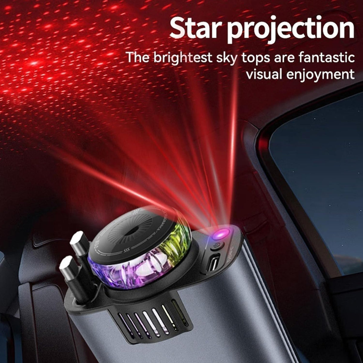 5-in-1 Car Charger with Star Light