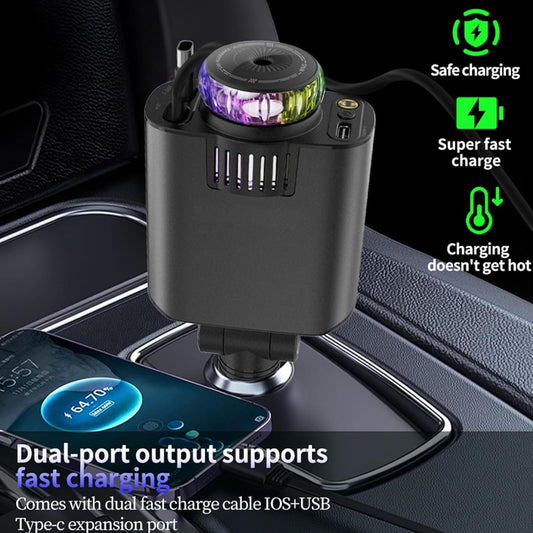 5-in-1 Car Charger with Star Light