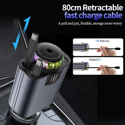 5-in-1 Car Charger with Star Light