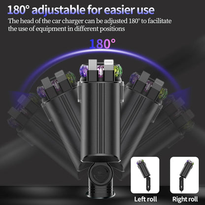 5-in-1 Car Charger with Star Light