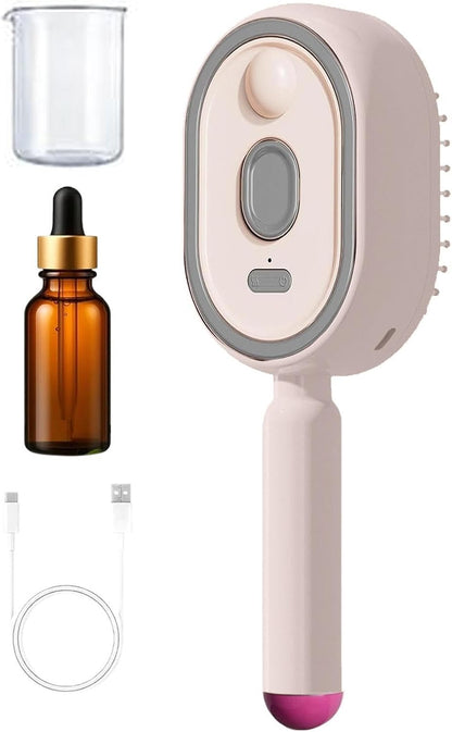 Steam Brush Rechargeable Detangling Tool with Oil
