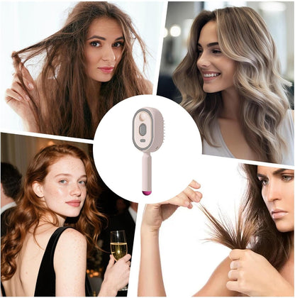 Steam Brush Rechargeable Detangling Tool with Oil