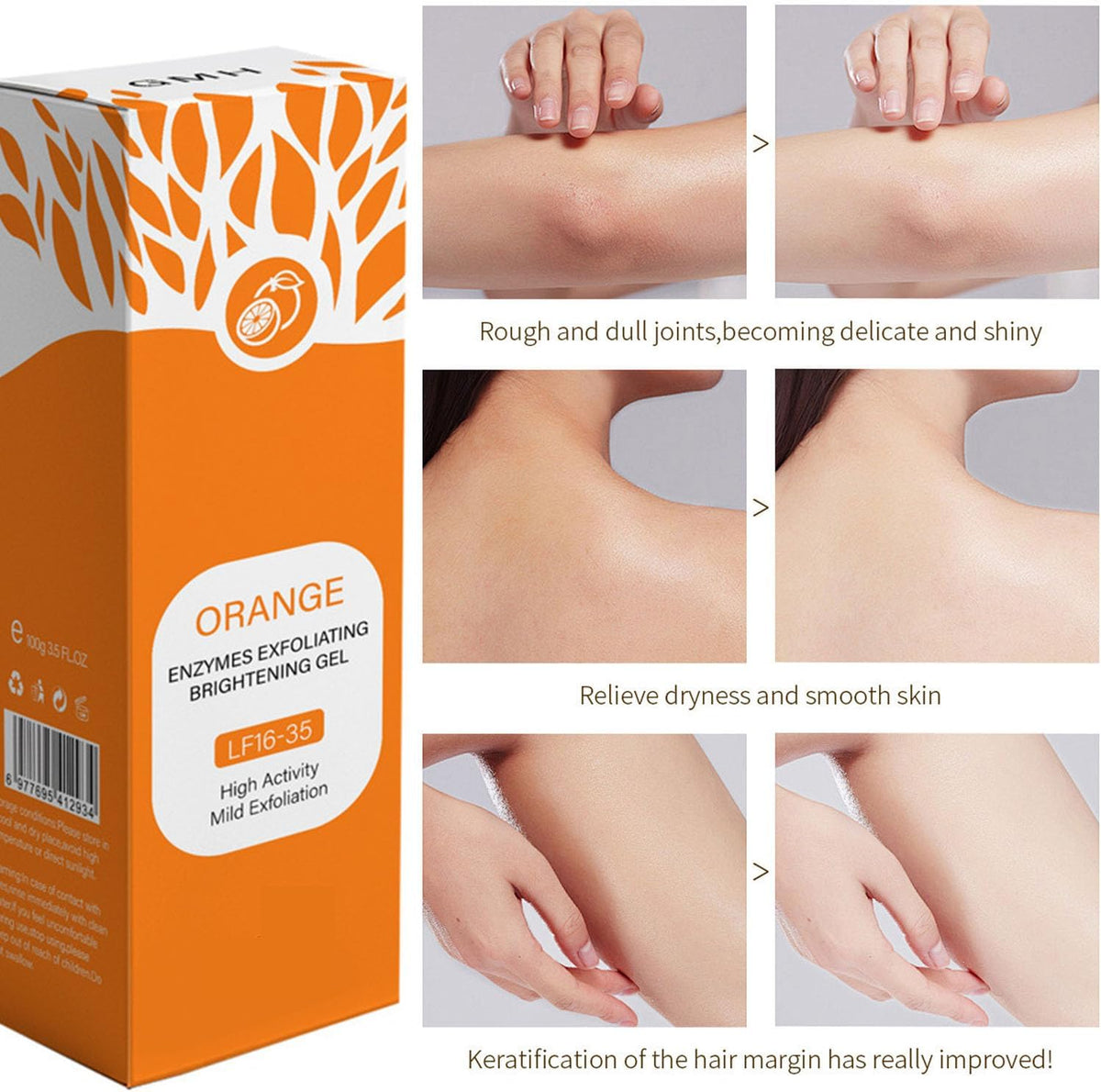 Orange Exfoliating Gel for Face & Body