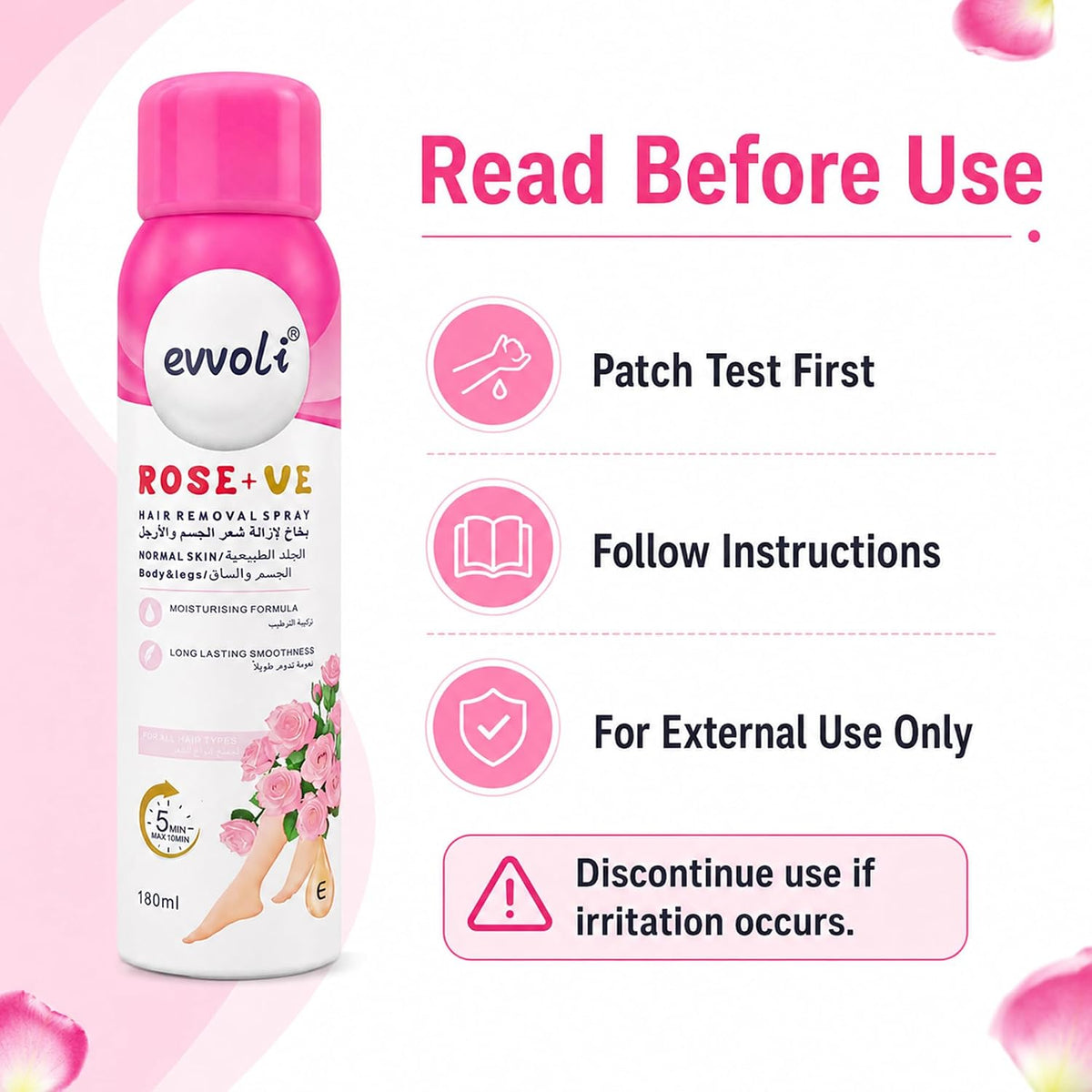 Evvoli Hair Removal Spray