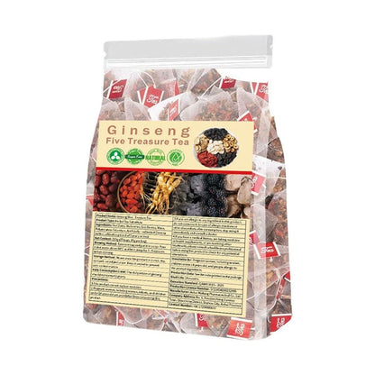 Missfeel Five Treasure Ginseng Tea for Men – Energy & Stamina Support (30 Tea Bags)