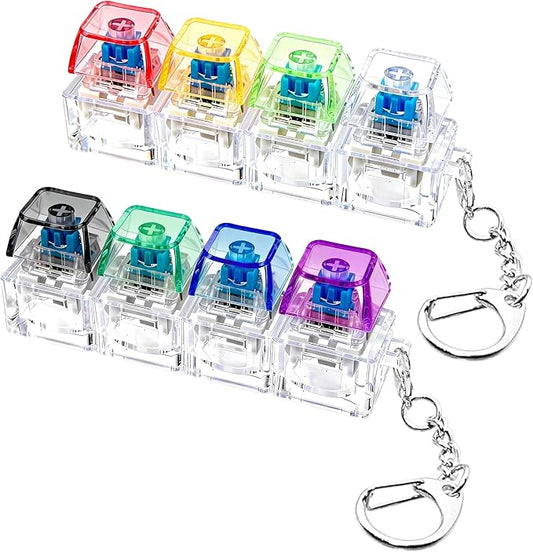 Stress Relief Fidget Buttons Click and Calm keychain